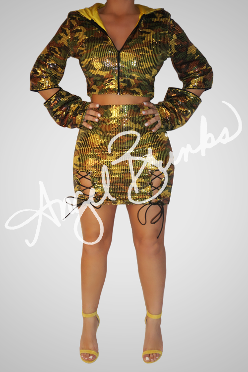 Camoflage Hooded Set